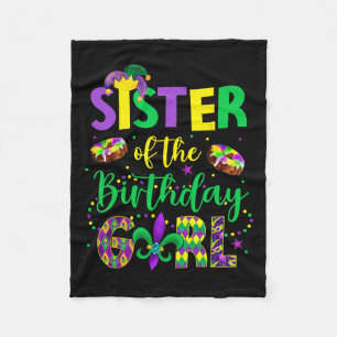 Schwester des Shirts Mardi Gras Siste Fleecedecke