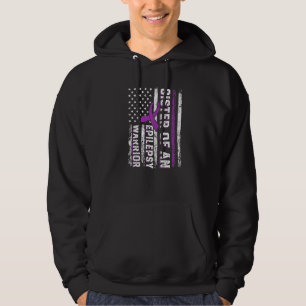 Schwester eines Epilepsie-Kriegers Purple Ribbon U Hoodie
