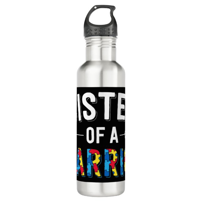 Schwester eines Kriegerdesigns. Stellen Sie das Pu Edelstahlflasche (Vorderseite)