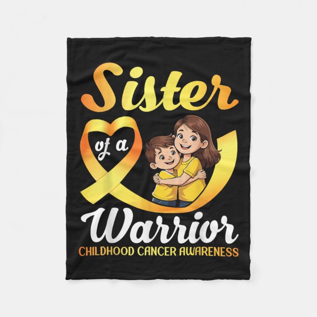 Schwester eines Kriegers Bro Fleecedecke (Vorderseite)