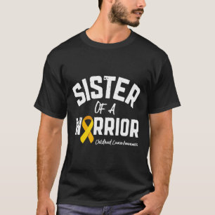 Schwester eines Kriegers Kinder Krebs Bewusstsein  T-Shirt