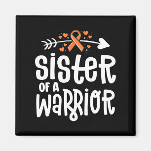 Schwester eines Orangenkrebses der Warrior-Familie Magnet