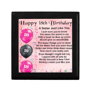 18 Geburtstag Schwester Geschenke Zazzle Ch