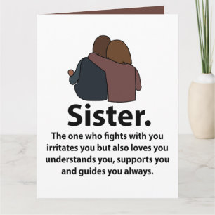 Schwester Geschwister Schwester Liebe Schwesternsc Karte