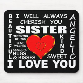 Schwester I Liebe You Mousepad