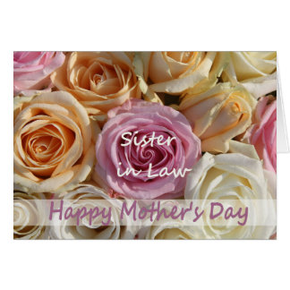 Schwester in Law Happy Mother's Day Rose Card