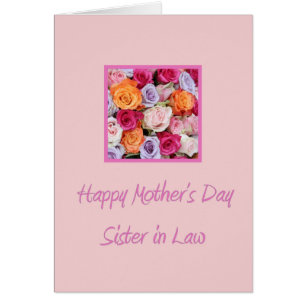 Schwester in Law Happy Mother's Day Rose Card