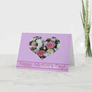 Schwester in Law Happy Mother's Day Rose Card Karte