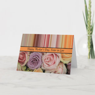 Schwester in Law Happy Mother's Day Rose Card Karte