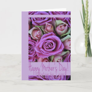 Schwester in Law Happy Mother's Day Rose Card Karte