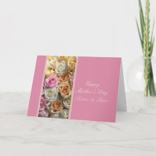 Schwester in Law Happy Mother's Day Rose Card Karte