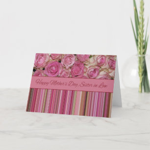 Schwester in Law Happy Mother's Day Rose Card Karte