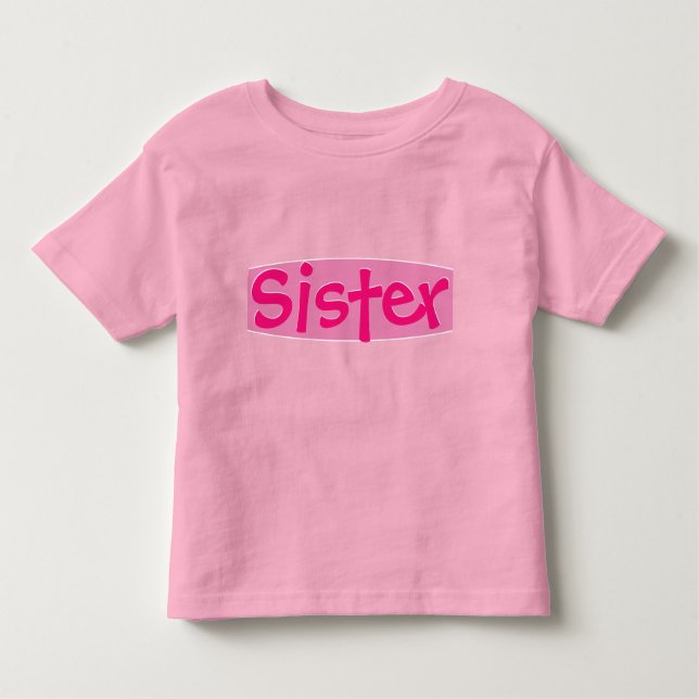 Schwester in Pinks Kleinkind T-shirt (Vorderseite)