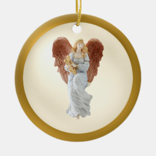 Schwester-lebende Engelsverzierung Keramik Ornament