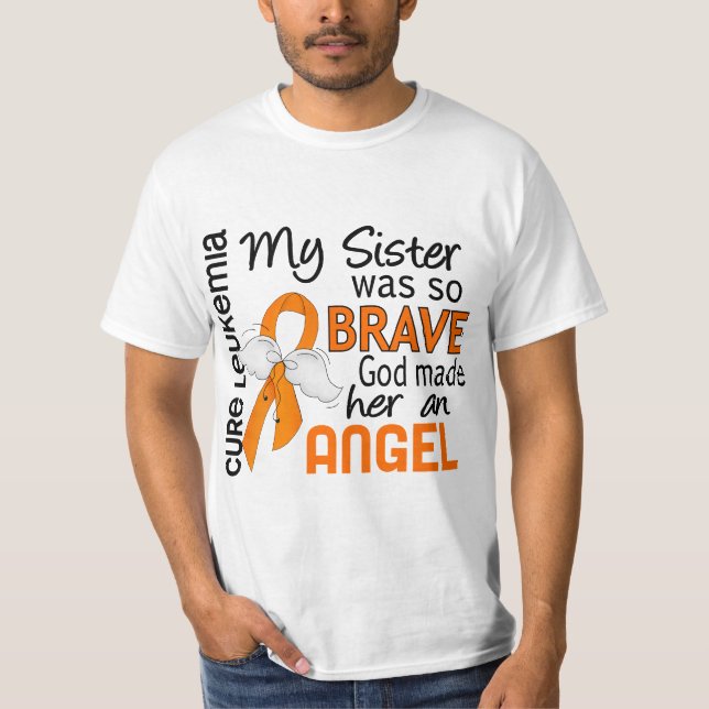 Schwester-Leukämie des Engels-2 T-Shirt (Vorderseite)