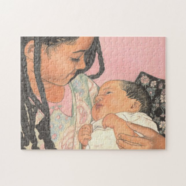 Schwester-Liebe-Puzzlespiel (Horizontal)