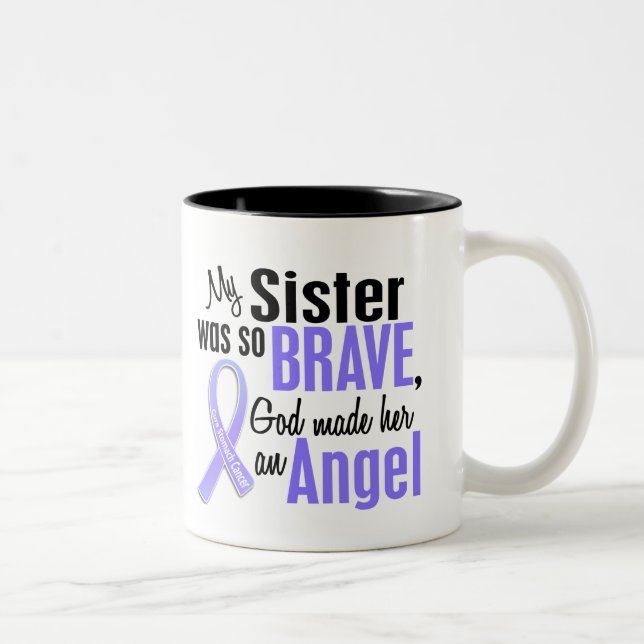Schwester-Magen-Krebs des Engels-1 Zweifarbige Tasse (Rechts)