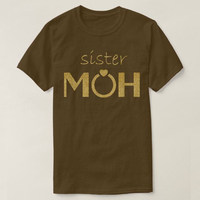 Schwester Maid von Ehrenbride und Groom Wedding Ge T-Shirt (Design vorne)