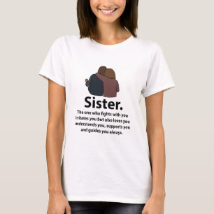Schwester Schwester Große Schwester Mädchen Zitat T-Shirt