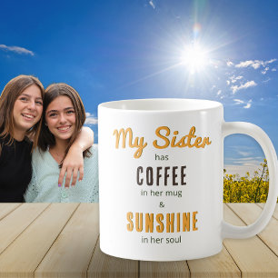 Schwester Sonnenschein Seele Hübscher Blumenstrauß Kaffeetasse
