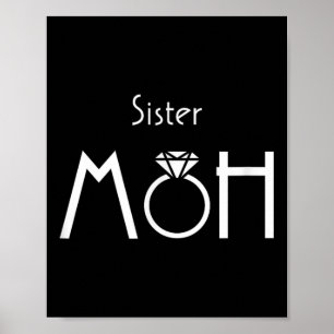 Schwester Trauzeugin Braut und Groom Hochzeit _1 Poster