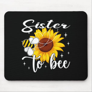 Schwester, um lustige Geschlechtsenthüllung Biene Mousepad