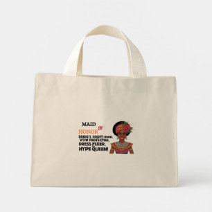 Schwester und Bridesmaid Tote Bag Mini Stoffbeutel