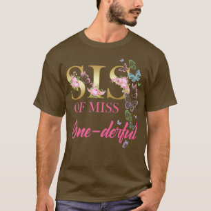 Schwester von Miss Onederful 1. Geburtstagsfamilie T-Shirt