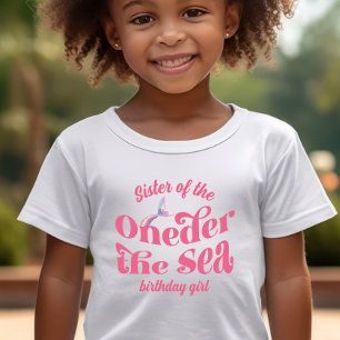 Schwester von Oneder The Sea Mermaid Geburtstagsmä T-Shirt