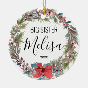 Schwester Weihnachtsgeschenke Ornament