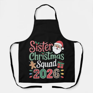 Schwester-Weihnachtstruppe 2026 Weihnachtsmann Leb Schürze