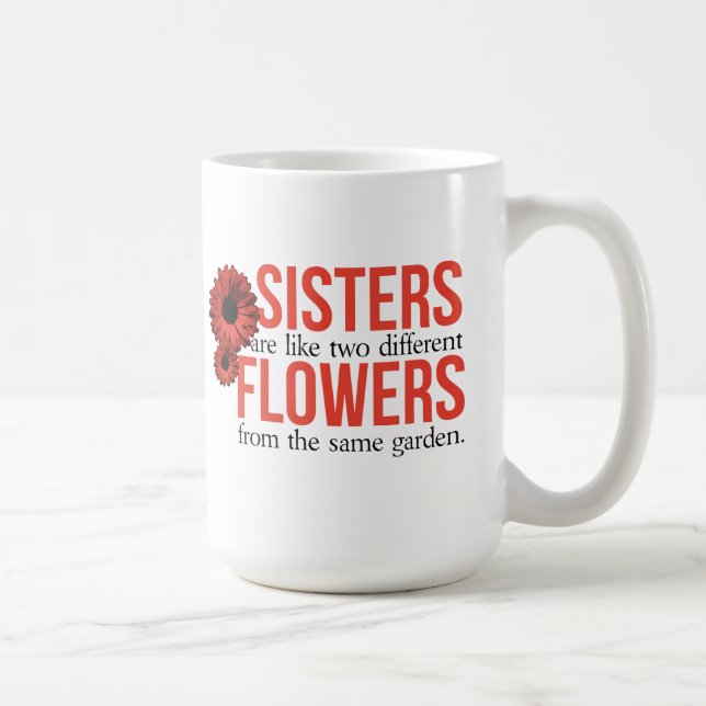 Schwester-Zitat-Kaffee-Tasse Kaffeetasse (Rechts)