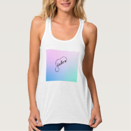 Schwesterherz und Pastellfarben Tank Top