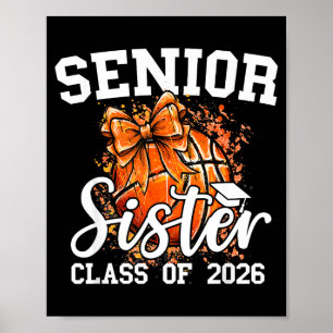 Schwesterklasse 2026 Coquette Basketball der Obers Poster