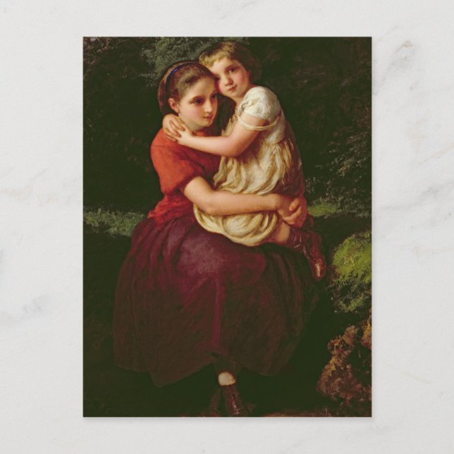 Schwestern, 1868 postkarte (Vorderseite)