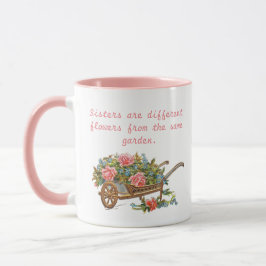 Schwestern, andere Blume vom selben Garten Tasse