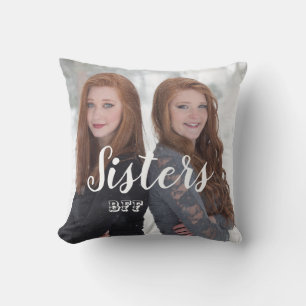 Schwestern BFF   Beste Freundinnen für immer Foto Kissen