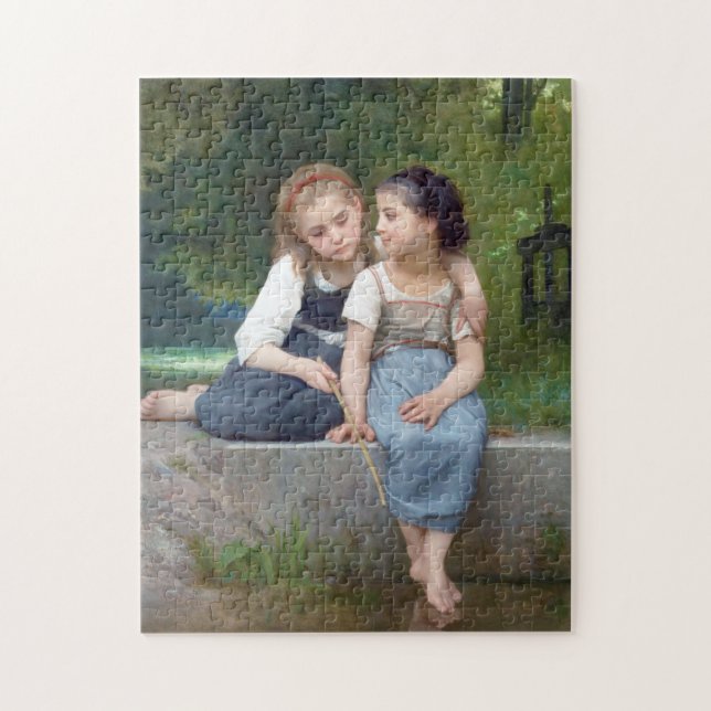 Schwestern, Bouguereau (Vertikal)