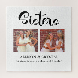 Schwestern Calligraphie 2 Foto Collage Zitat Gesch