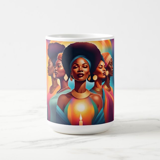 Schwestern der Sonne: Power, Einheit und Licht Kaffeetasse (Mittel)