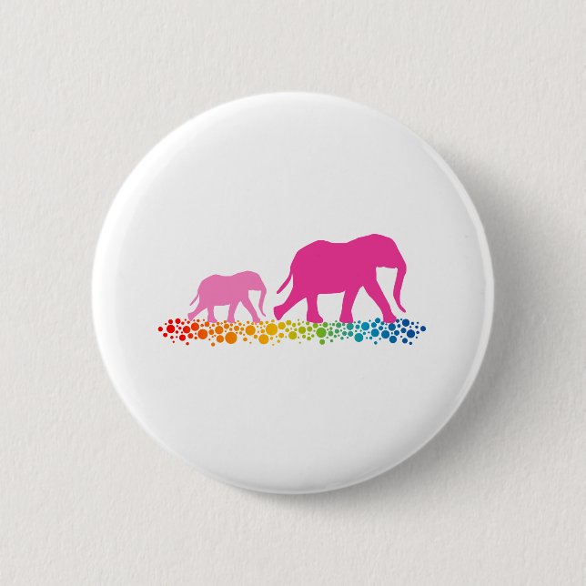 Schwestern des Elefanten Walking Button (Vorderseite)