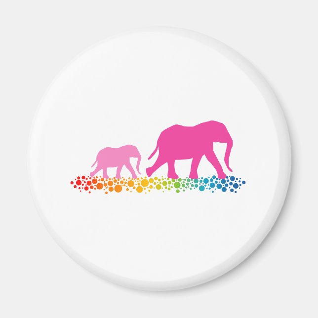 Schwestern des Elefanten Walking Magnet (Vorne)