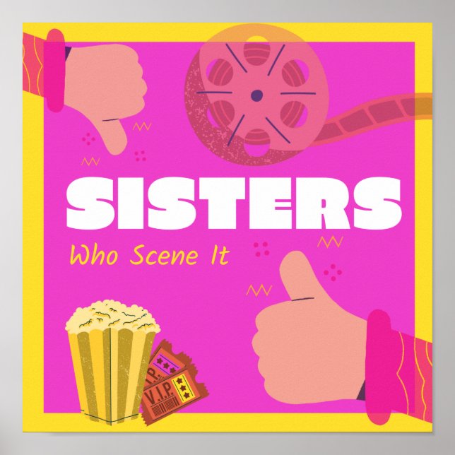 Schwestern, die es Podcast Poster sehen (Vorne)