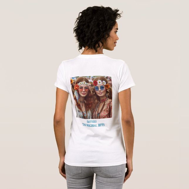 Schwestern die originalen Beste Freundinnen T-Shirt (Schwarz voll)