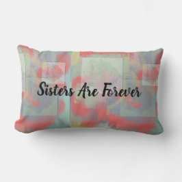 Schwestern Forever Pastel Rose Abstrakt Geschwiste Lendenkissen