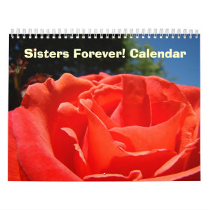 Schwestern für immer! Kalender Florale Große Blume