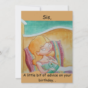 Schwestern Geburtstagskarte Dankeskarte