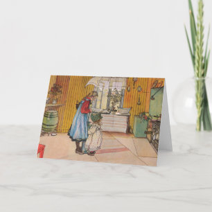 Schwestern - Koket von Carl Larsson Karte