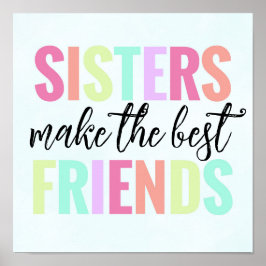 Schwestern machen das Rainbow Poster zu den besten