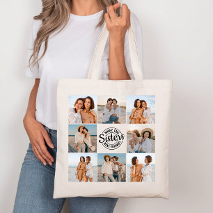 Schwestern machen Foto Leinwand Tasche für die bes